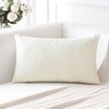 Artscope Linen Cushion Covers Set of 1 Decorative Lumbar Pillowcase