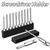 5 Pcs Hex Bit Holder,12 Holes Hex Bit Organiser,Plastic Drill