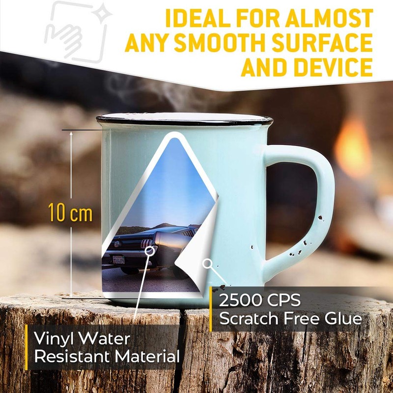 2 x Triangle Stickers 10 cm - Classic Muscle Car