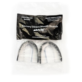Shield Sports Braces Mouth Guard Supreme Protection Comfortable Fit - Ages 10 and Up - 2 Pack