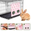 JarThenaAMCS 2Pcs Rabbit Hay Feeder Bag with 2 Holes Pink