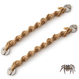 2 Pack Jumping Spider Rope Bridge with Magnets Climbing Rope for Medium Enclosure Pet Spider Jumping Spider Enclosure Accessories Platform