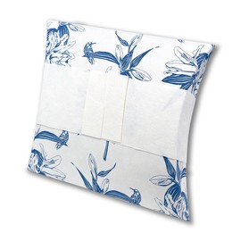 At Peace Memorials Journey Biodegradable Cremation Urn for Water/Earth Burial Adult 220 Cubic inches (Lily Blue)