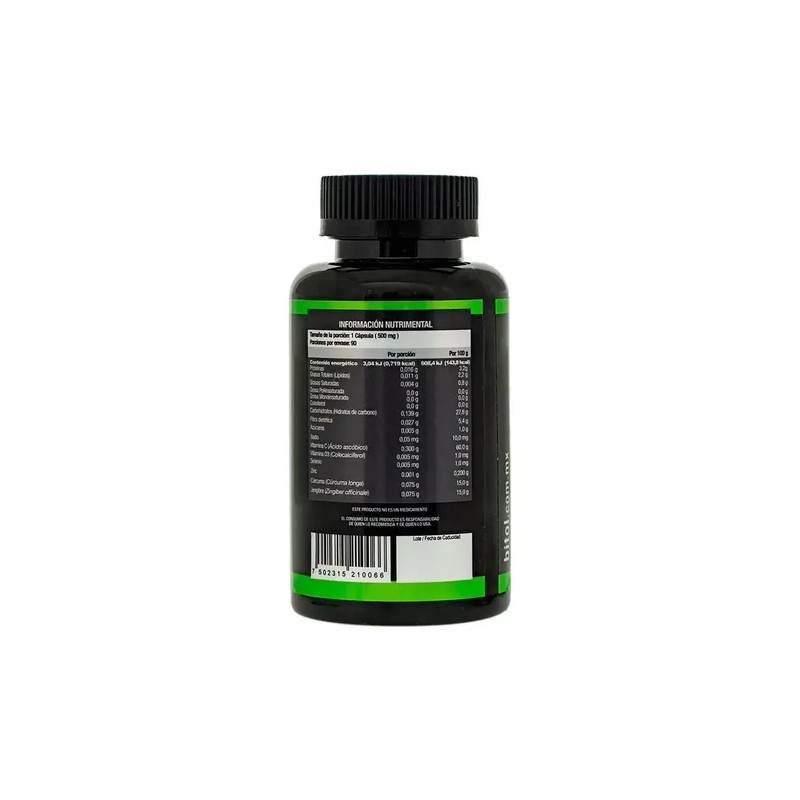 Vitamina C Bitol 90 Cápsulas Sabor Sin Sabor