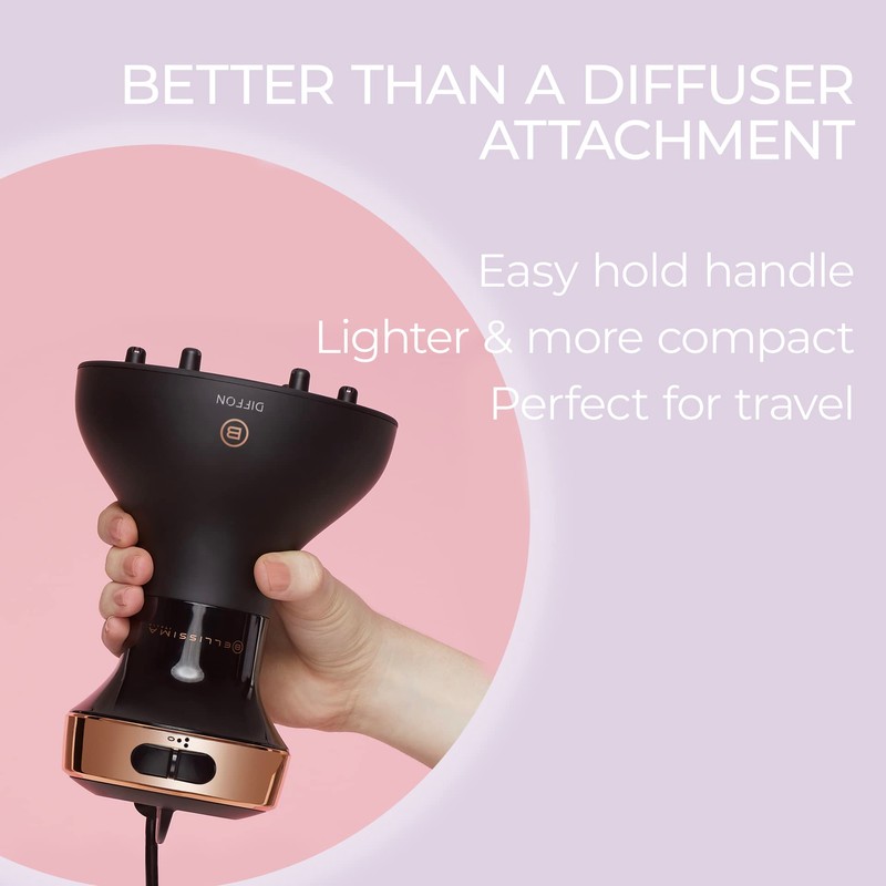 Bellissima Diffon Hair Diffuser and Ceramic Curly Hair Dryer -