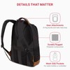 SwissGear 5505 Cecil 16” Laptop Backpack Black Canvas/Brown – Daily