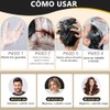 Shampoo para Canas 3 en 1, Champú Colorante para Teñir