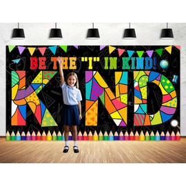 7 x 5 ft Back to School Classroom Decorations Banner Colorful First Day of School Bulletin Board Sign Backdrop Pre-School Primary High School Wall for Classroom School Welcome Party Supplies