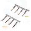 Jienk 200PCS D-Sub Male Female Crimp Pins, 2mm Pitch Gold