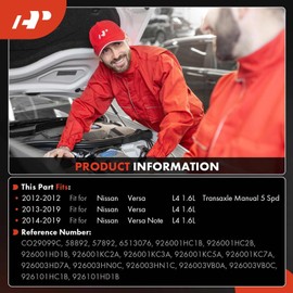 A-Premium Air Conditioner AC Compressor with Clutch Compatible with Nissan Versa 1.6L 2012-2019, Versa Note 1.6L 2014-2019