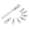 9Pcs Interchangeable Ratchet Wrench Chromium Vanadium Steel Box Wrench Set