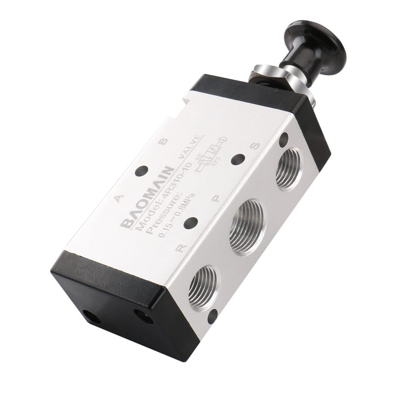 Baomain Hand Pull Valve 2 Position 5 Way G3/8 Air
