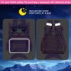 KLFVB 3PCS Girls Clear Bookbag, 15" Mermaid Transparent Backpack for