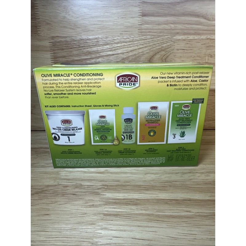 African Pride Olive Miracle African Pride Deep Conditioning No Lye