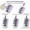 DC 12V Electric Vibration Motor with Speed Controller & Remote