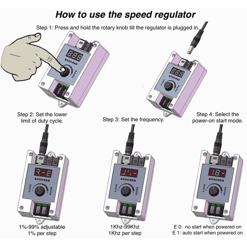 DC 12V Electric Vibration Motor with Speed Controller & Remote