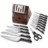 Calphalon Brand New 15-Piece Calphalon Kitchen Knife Set with Self-Sharpenin
