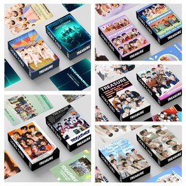 ZHENGGE 5 Pack/150 Pcs Treasure Lomo Card Photocards Greeting Card with Postcards Box