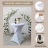 Albassa 6 Pack Cocktail Table Covers 32"x43" Spandex Stretch Highboy