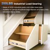 REGUDA Heavy Duty Drawer Slides Full Extension Locking Runners with