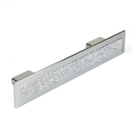 M4TEC Chrome Bar Pull Handle for Kitchen Cabinets, Cupboards, and Drawers- Ideal as Bedroom Furniture, Wardrobe Door Handles, and Kitchen Door & Drawer Handles- G5 Series 128mm