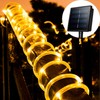 Solar Rope String Lights Waterproof High Brightness LED Solar String