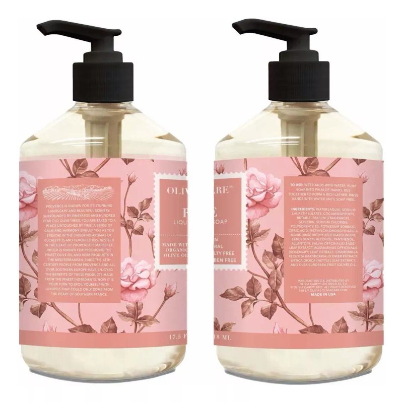 Olivia Care Jabones De Manos Líquidos Florales