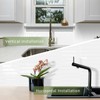 White Long Hexagon Tile Peel and Stick Backsplash, 10 Sheets