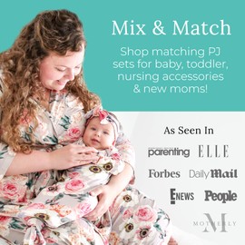 Posh Peanut Robe for Maternity, Nursing, Hospital Labor & Delivery Gown, Soft Päpook Viscose from Bamboo, Women's Pregnancy, Baby Birthing, & Postpartum Robes for New Mom, Women Lounge Wear Nightgown