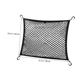 Mobestech 1set Cargo Net for SUV Elastic Trunk Net Organizer for Car Heavy-Duty Mesh Luggage Storage Effortless Installation for Sports Equipment and Groceries