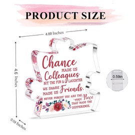 Gifts for Her, Romantic Girlfriend Gifts Acrylic Puzzle Piece Engraved Plaque for Couple Valentines Day Gifts for Her Gifts for Girlfriend Birthday Anniversary-You're My Missing Piece