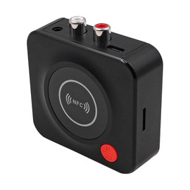 POFET Bluetooth Receiver, Bluetooth 5.1 Audio Receiver with TF Card Slot 3.5mm/AUX/RCA 3.5mm Interface, Support NFC for Home Music Streaming Stereo System