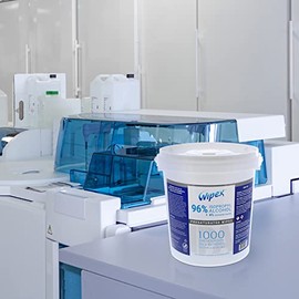 Wipex Toallitas de alcohol – 96% alcohol isopropílico, paquete a granel de 1000 unidades – Toallitas electrónicas tecnológicas para salas limpias, lab