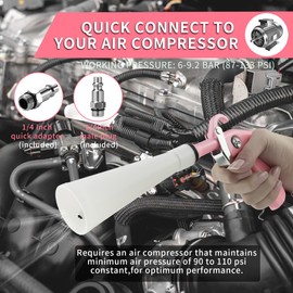 XIAOFENG Tornado Detailing Car Cleaning Gun Interior Dryer Air Blow Gun, High Pressure Blower Gun, Car Detailing Tools for Quickly Blowing Out Dirt and Dust from Surface