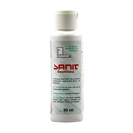 SANIT Enamel Gloss - 90 ml -Dose-Cleaning and Polishing Paste for Enamel showers and baths