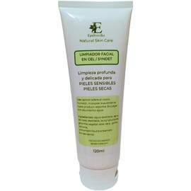 Limpiador Facial en Gel para Piel Sensible, Rosacea, Dermatitis, Vegano, Hipoalergénico, con Agua de Rosas, Glicerina Vegetal, Aceite de Salvado de Arroz, Hidratante.120ml