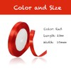 Red 10mm Satin Ribbon 23 Metres Polyester Ribbon Enhance Your