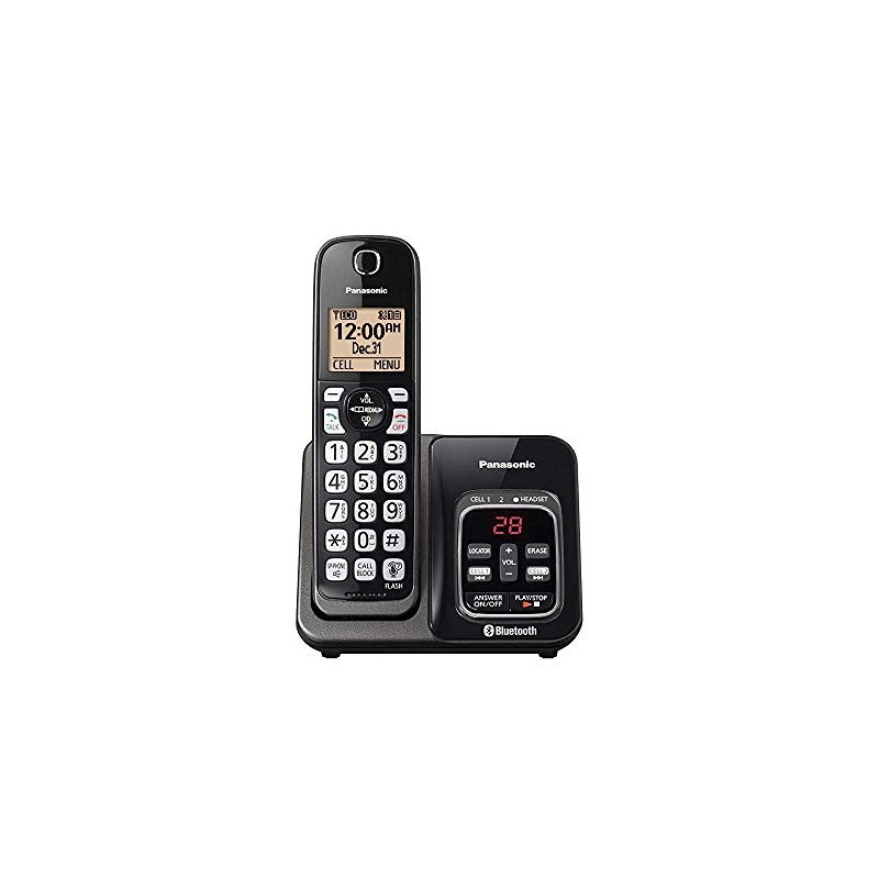 Panasonic KX-TG833 DECT 6.0 - Paquete de teléfono Bluetooth con