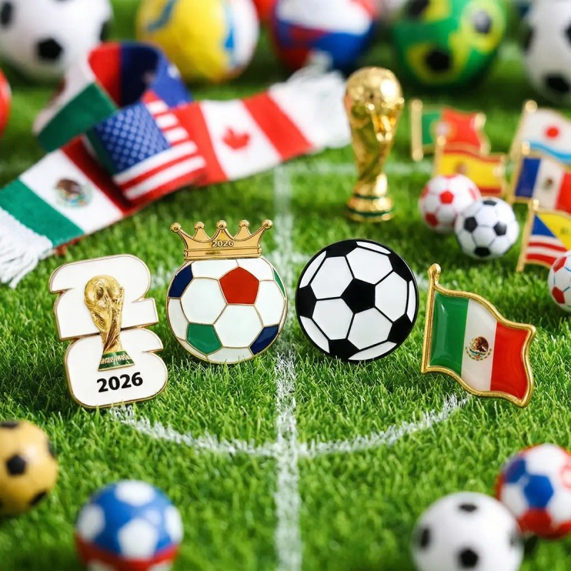 Broche Metálico Copa Mundia Fútbol Bandera De México