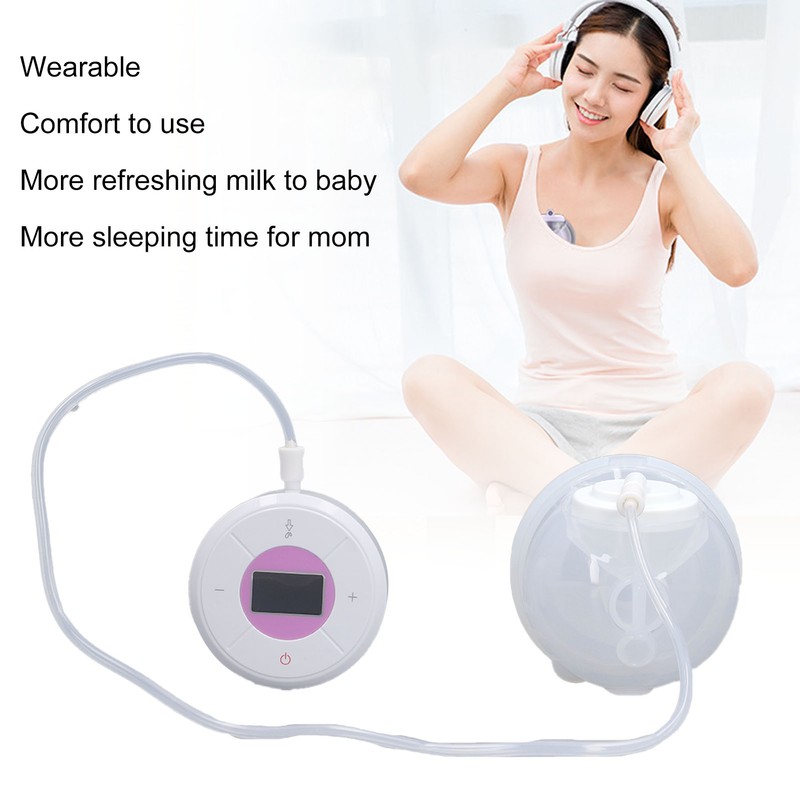 Single Wearable Breast Pump 9 Suction Strength Prevent Backflow Low