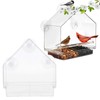 Bird Feeders for Outside Bird Feeder, Clear Bird Feeders for
