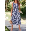 STYLEWORD Women's 2025 Summer Sleeveless Crewneck Maxi Sundress Casual Tiered
