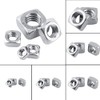 Atyhao 100pcs Stainless Steel Square Nuts M3 Thread Nuts Machine