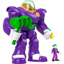 Fisher-Price Imaginext DC Super Friends, The Joker Hammer Mech, 3-inch Action Figure & Accessory Set, 10.5-inch Toy Includes Launcher, Projectile & Eject