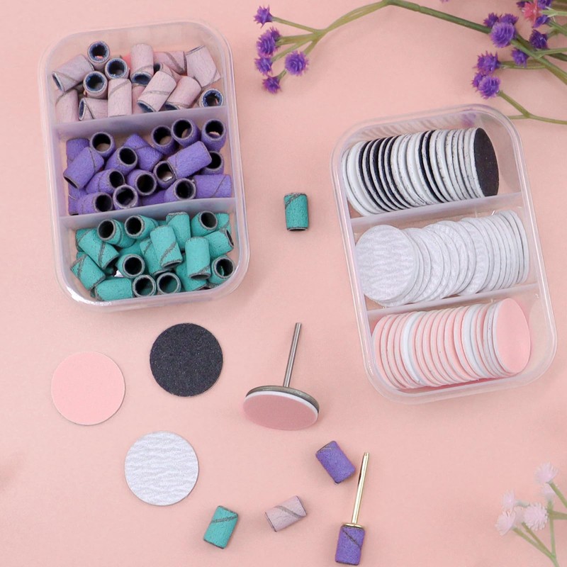 alwaiiz Replacement Nail Cutter Attachments, 75 Pieces Sanding Caps Nail