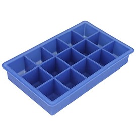 Chef Craft Select Silicone Ice Cube Tray, 15 cube, Blue