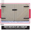 Tower Bolt Heavy Duty Straight Black Lock Slide Gate Door