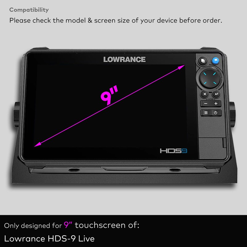 INNOSURE Premium Tempered Glass Screen Protector for Lowrance HDS-9 Live