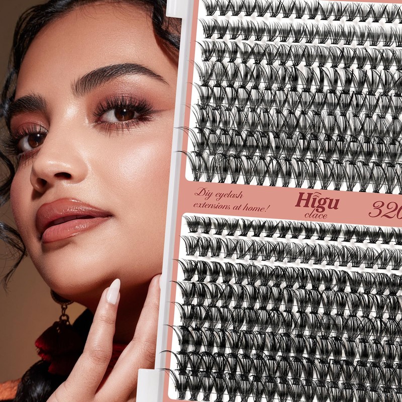 Higu clace DIY Eyelash Extensions, 320 Pieces 30D + 40D
