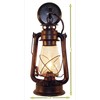 Rustic Wall Sconce Lantern, Farmhouse Wall Light Fixture with Glass